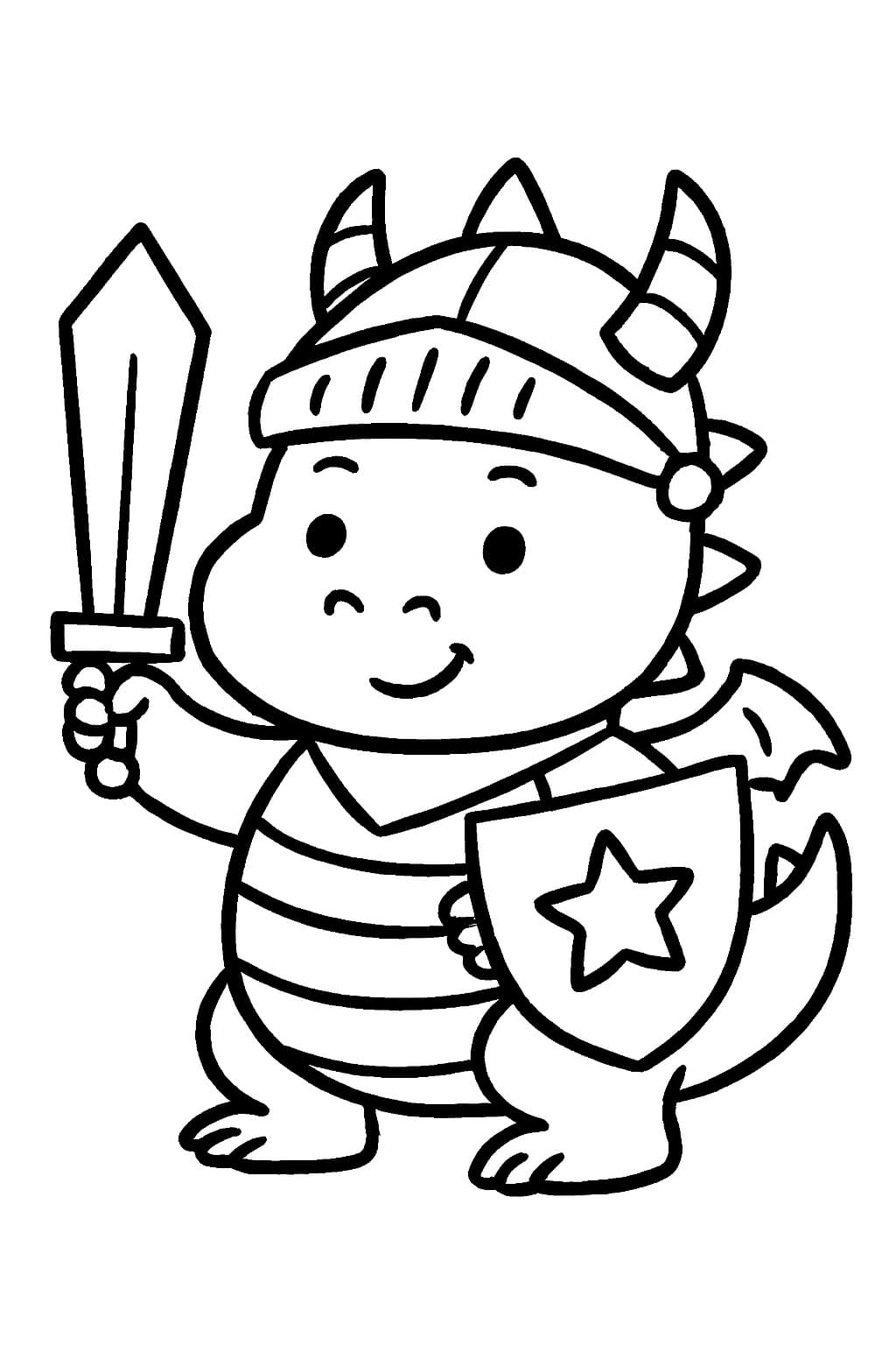 Çizmek Ejderha çocuklar için yazdırılabilir Boyama Sayfası