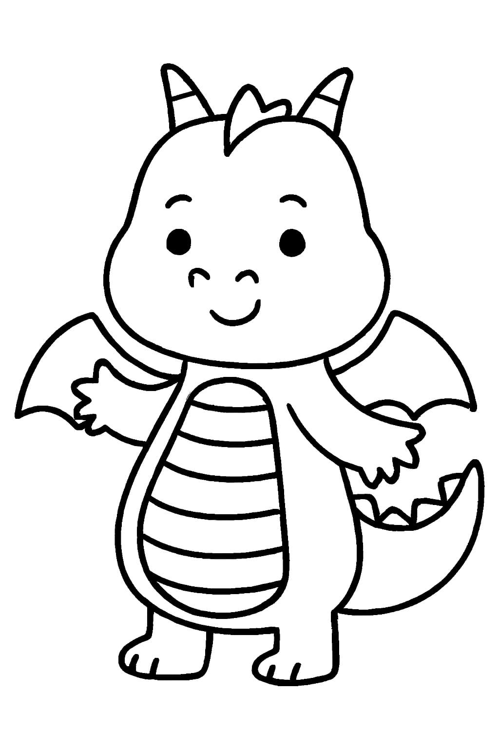 Çizmek Ejderha çocuklar için Boyama Sayfası