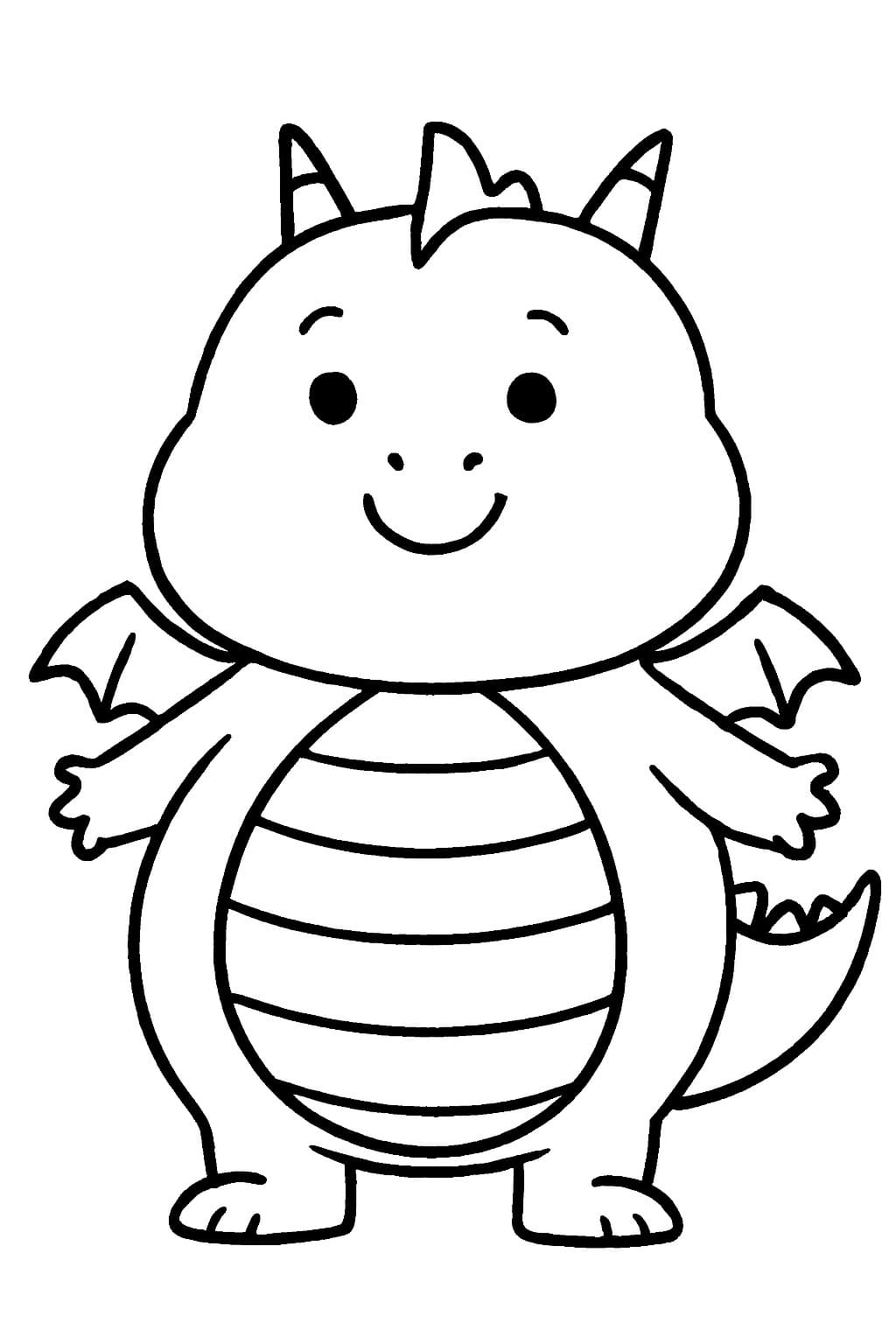 Çizmek Ejderha kolay Boyama Sayfası