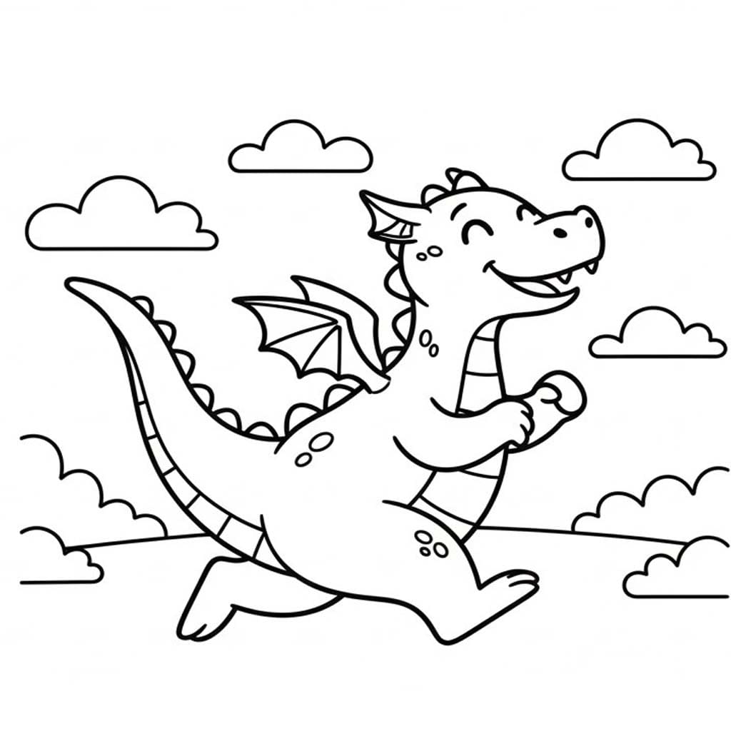 Çizmek Ejderha ücretsiz Boyama Sayfası