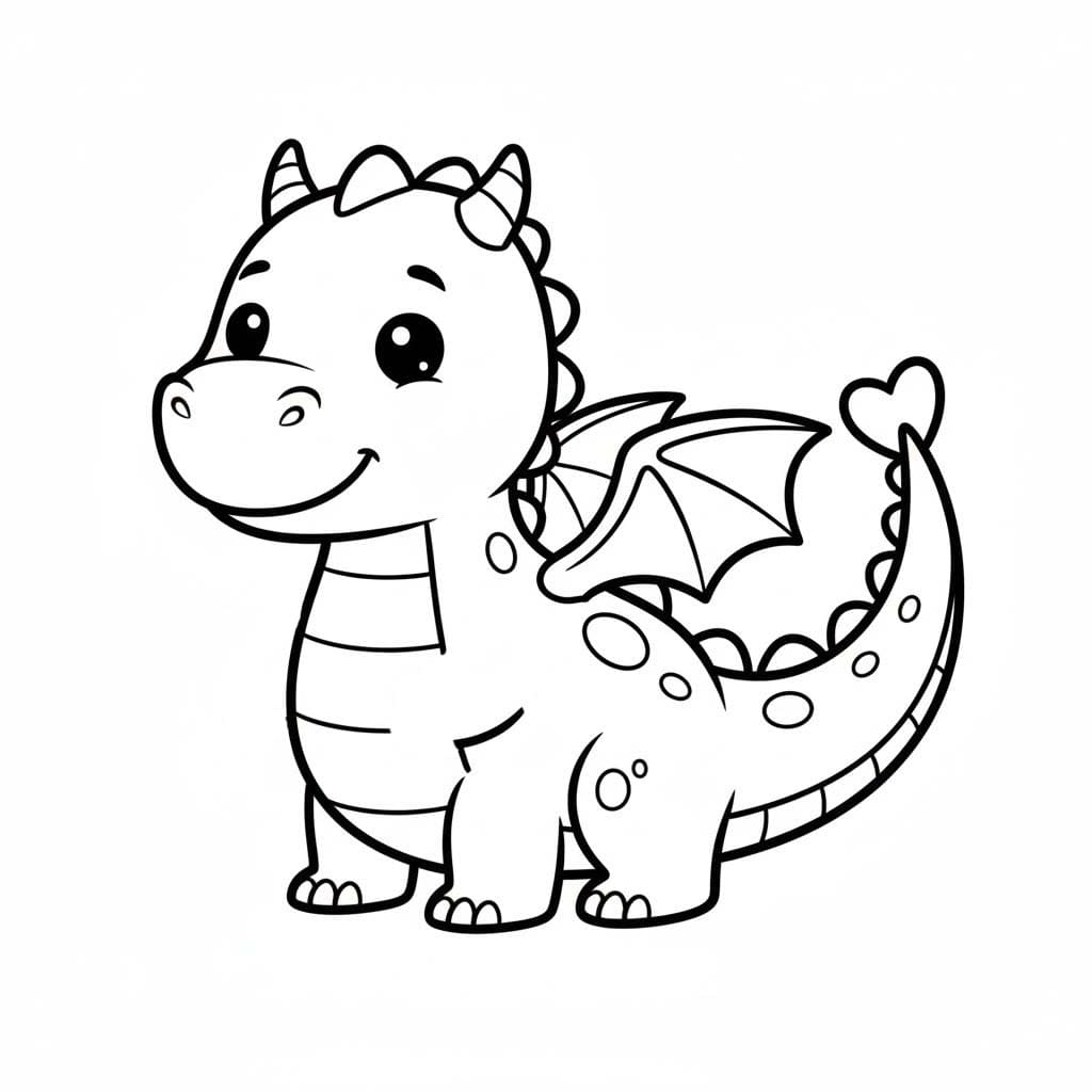 Çizmek Ejderha yazdırılabilir Boyama Sayfası