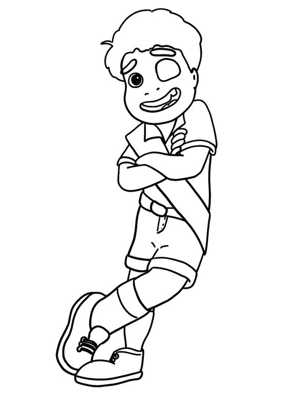 Çizmek Elio Ücretsiz yazdırılabilir Boyama Sayfası