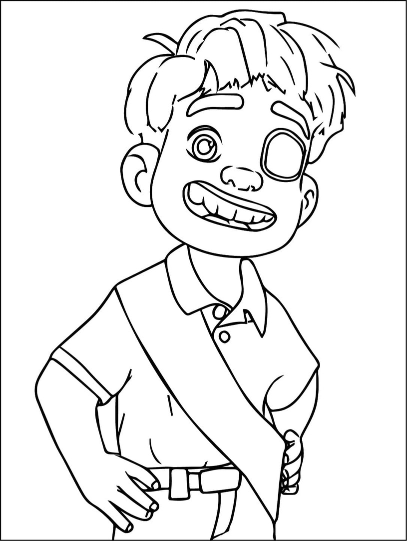 Çizmek Elio çocuklar için ücretsiz Boyama Sayfası