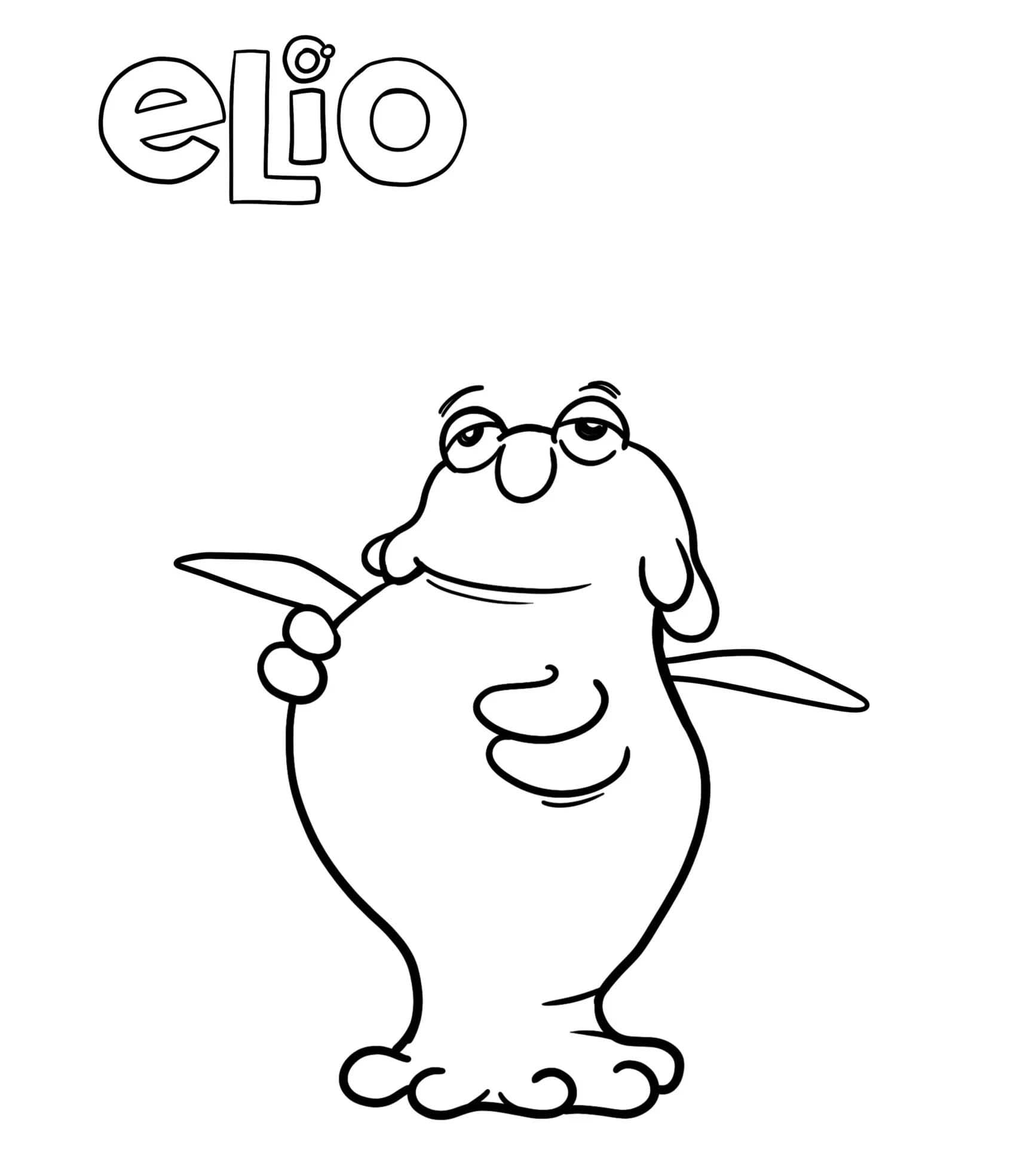 Çizmek Elio ücretsiz basit Boyama Sayfası