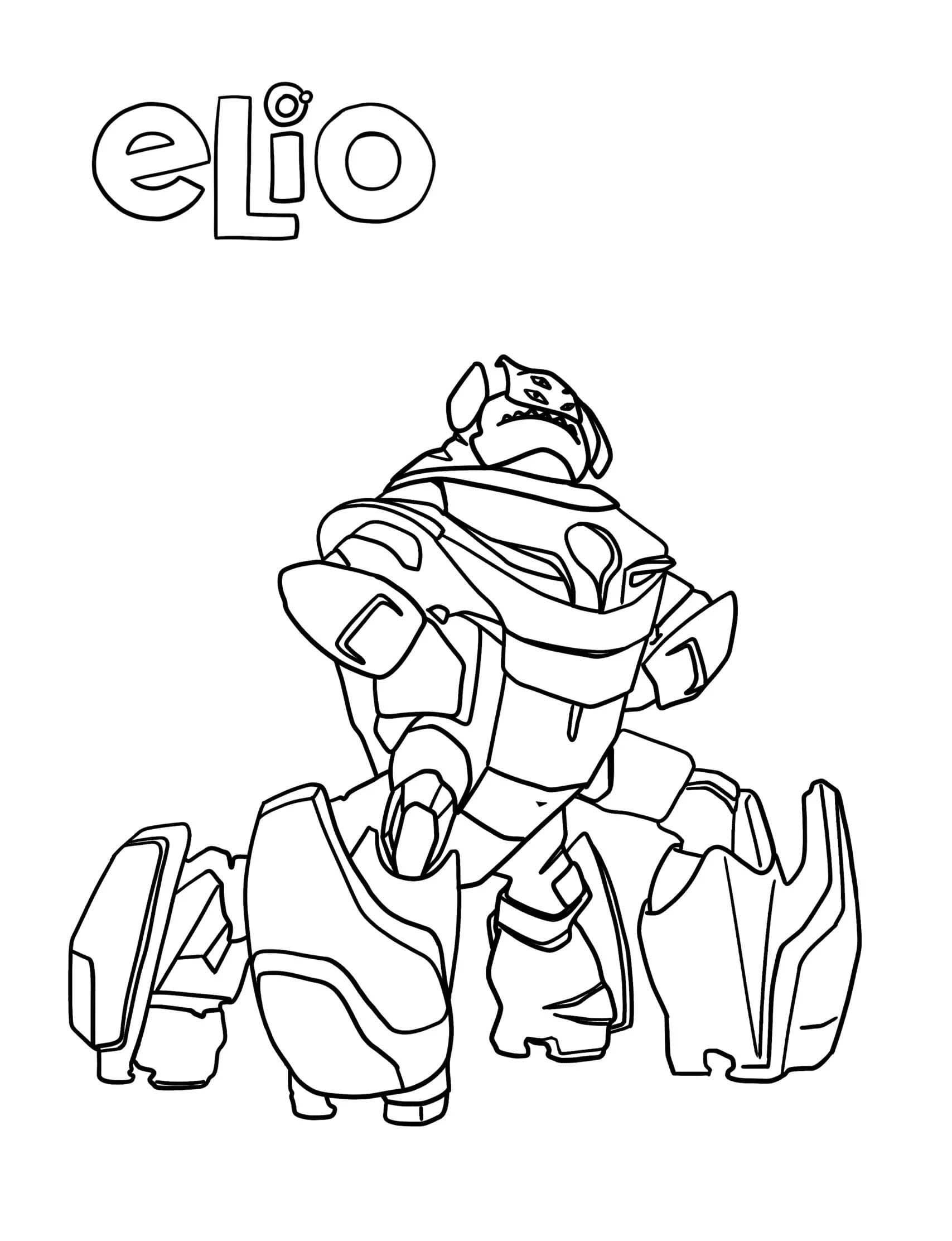 Çizmek Elio ücretsiz kolay Boyama Sayfası