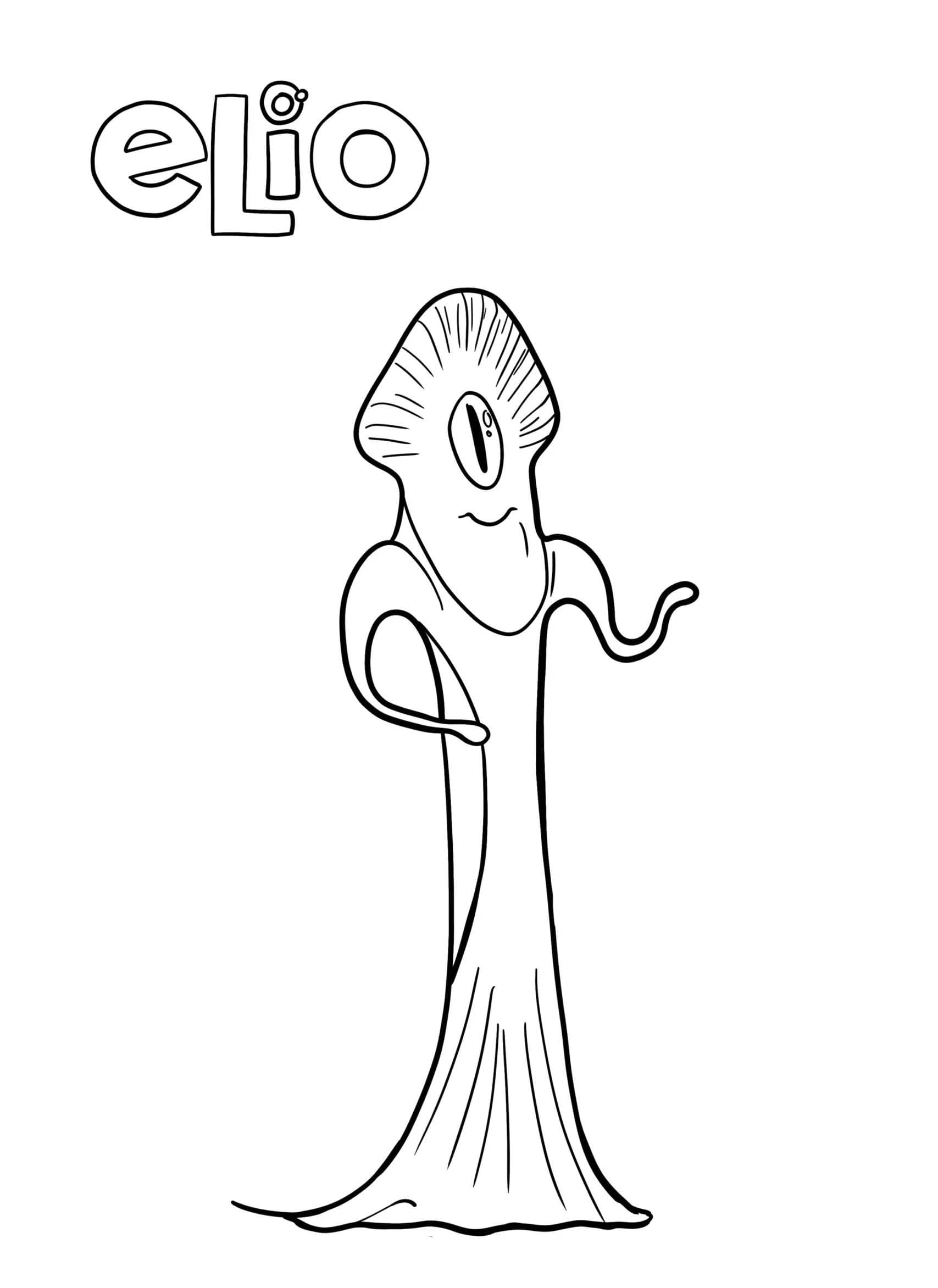 Çizmek Elio ücretsiz temel Boyama Sayfası