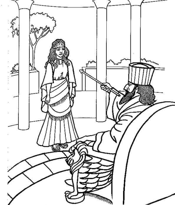 Çizmek Ester Ücretsiz Boyama Sayfası