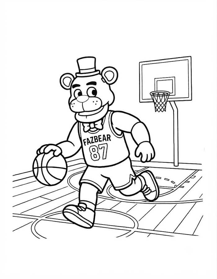 Çizmek FNAF Kolay Boyama Sayfası