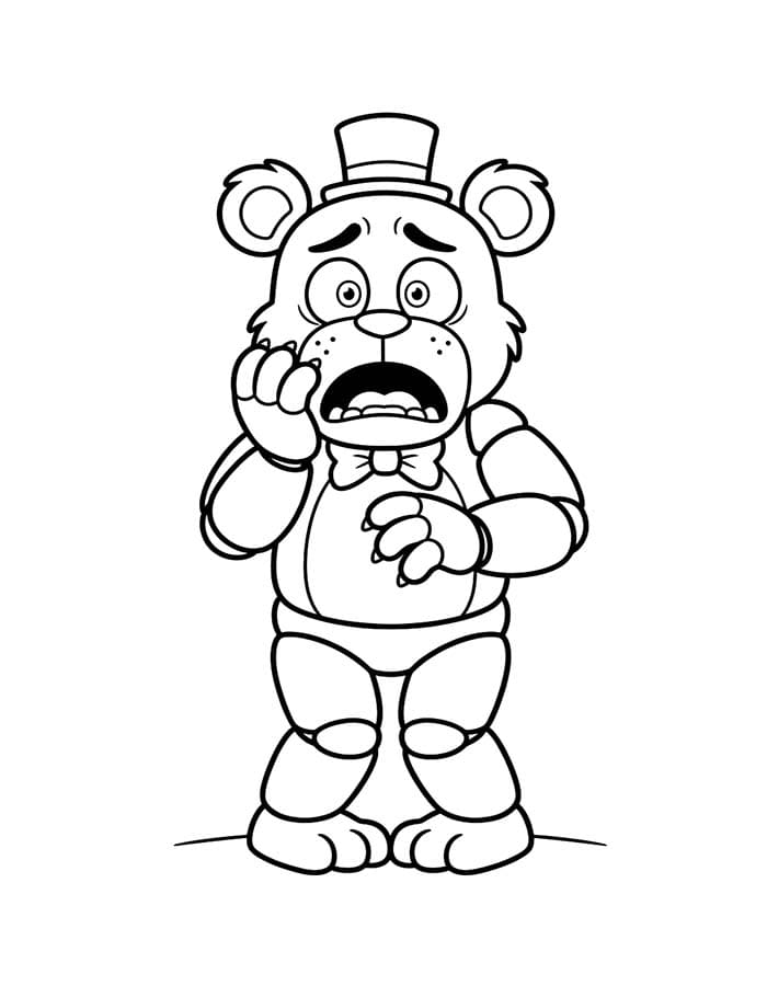 Çizmek FNAF Temel Boyama Sayfası