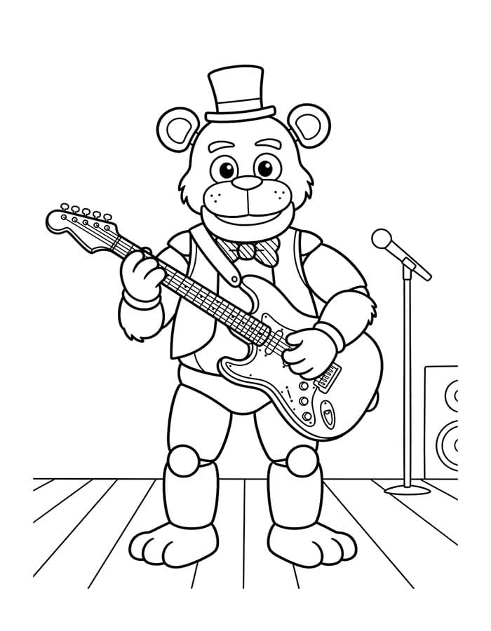 Çizmek FNAF Boyama Sayfası