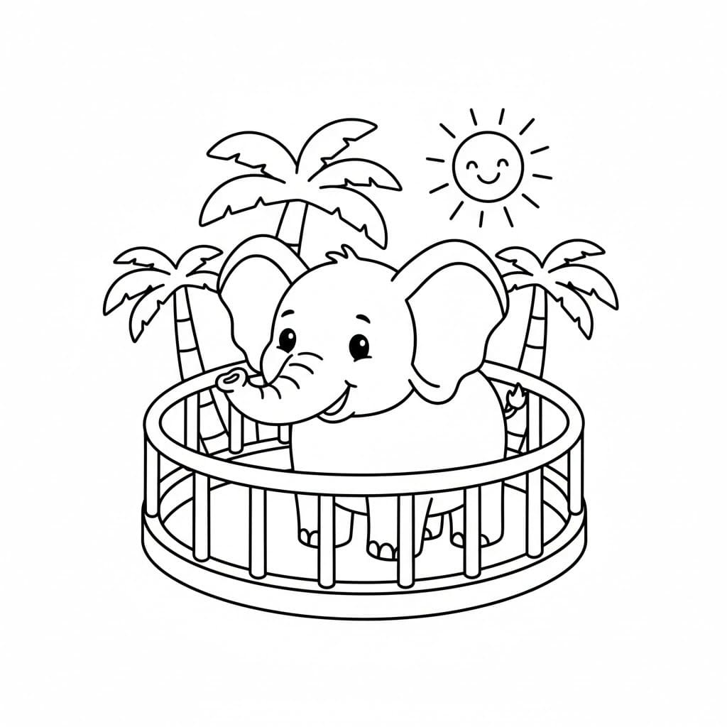 Çizmek Fil 2 Boyama Sayfası