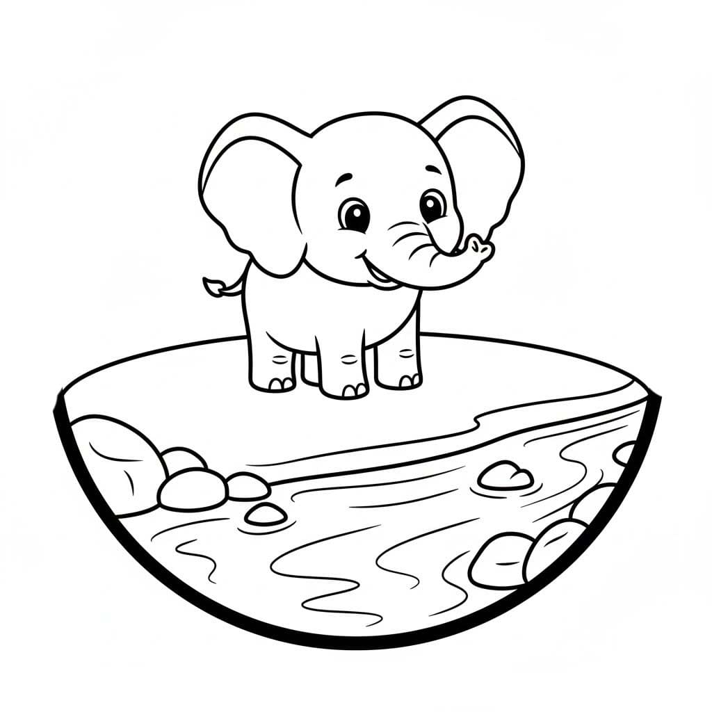 Çizmek Fil 5 Boyama Sayfası