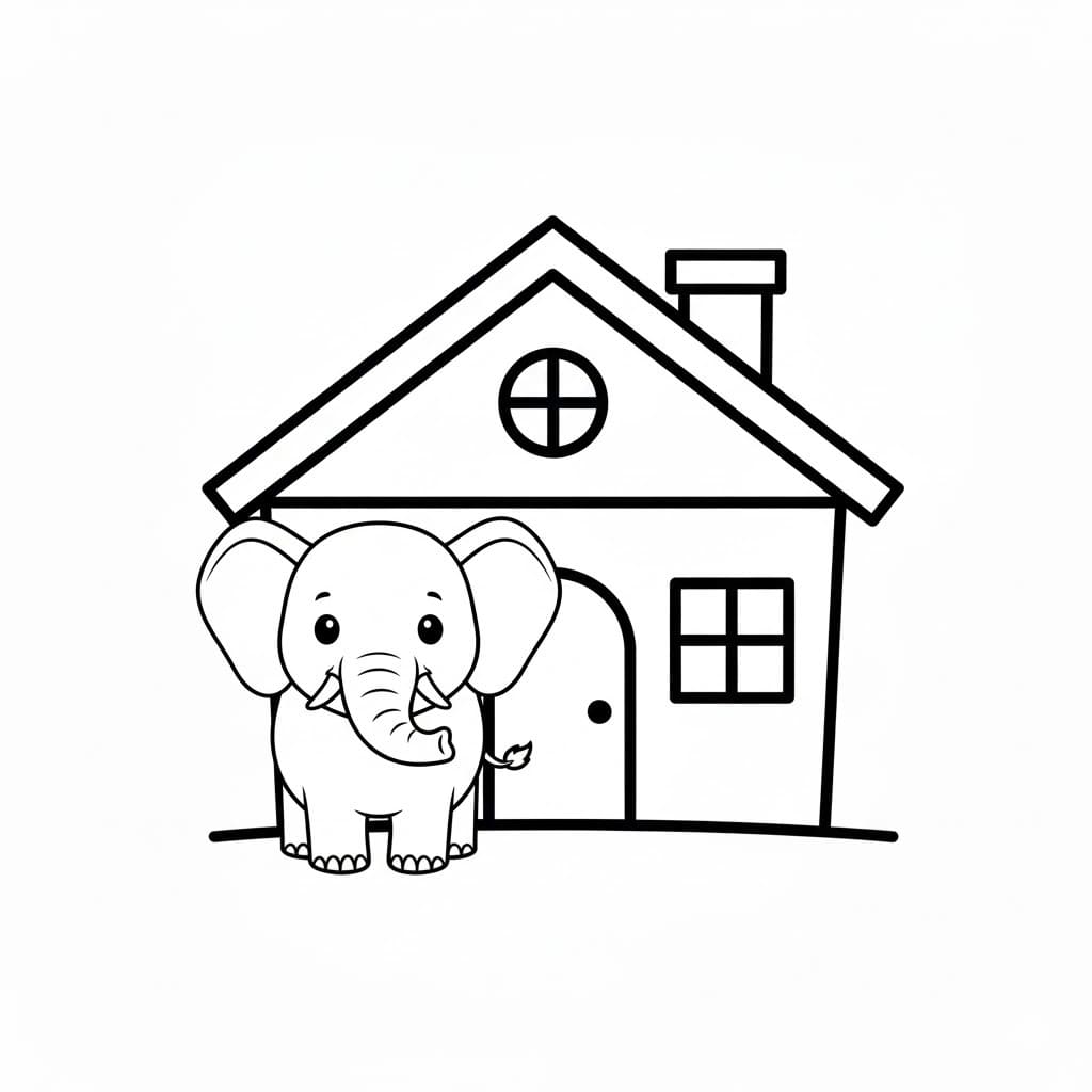 Çizmek Fil 6 Boyama Sayfası