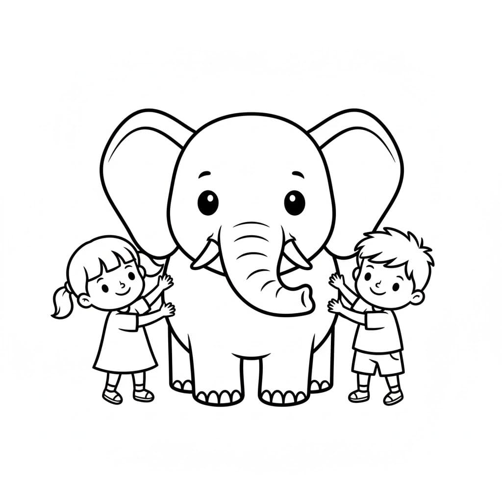 Çizmek Fil 7 Boyama Sayfası