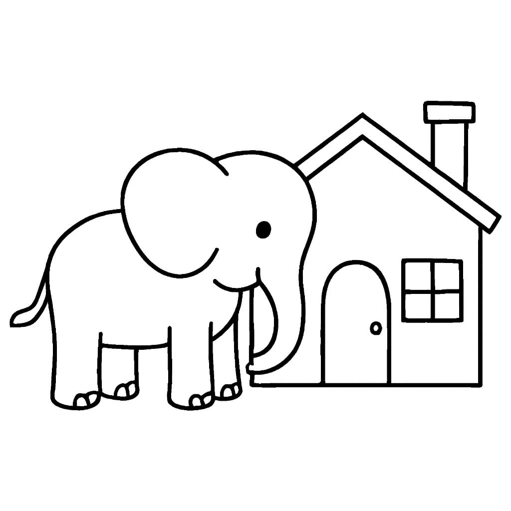 Çizmek Fil Ücretsiz yazdırılabilir Boyama Sayfası