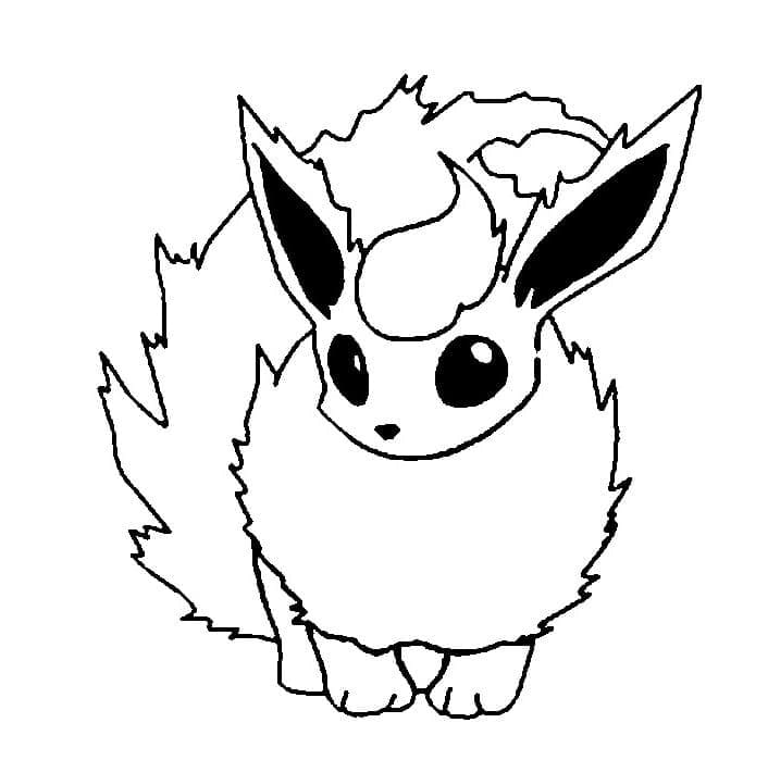 Çizmek Flareon yazdırılabilir Boyama Sayfası