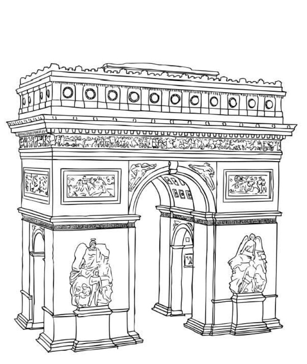 Çizmek Fransa çocuklar için yazdırılabilir Boyama Sayfası