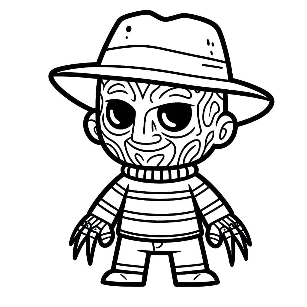 Çizmek Freddy Krueger 1 Boyama Sayfası