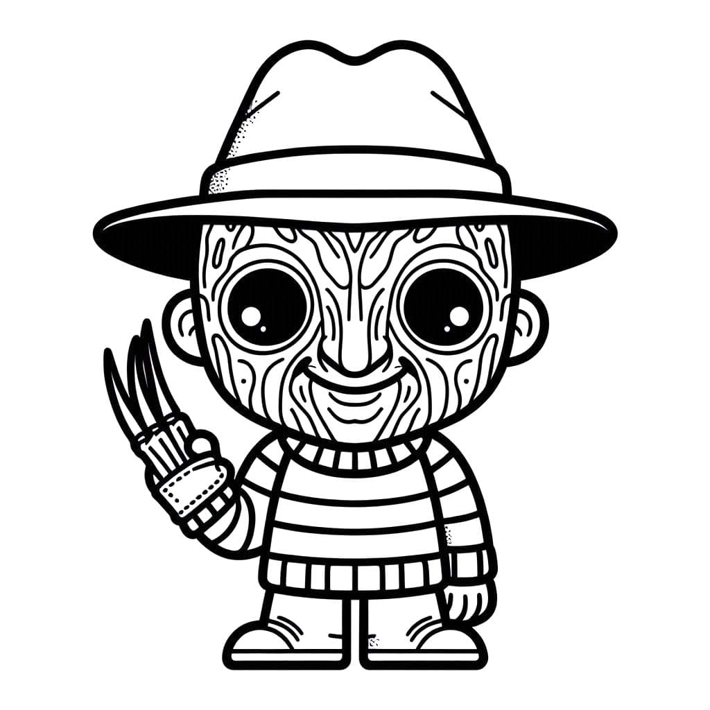 Çizmek Freddy Krueger 6 Boyama Sayfası