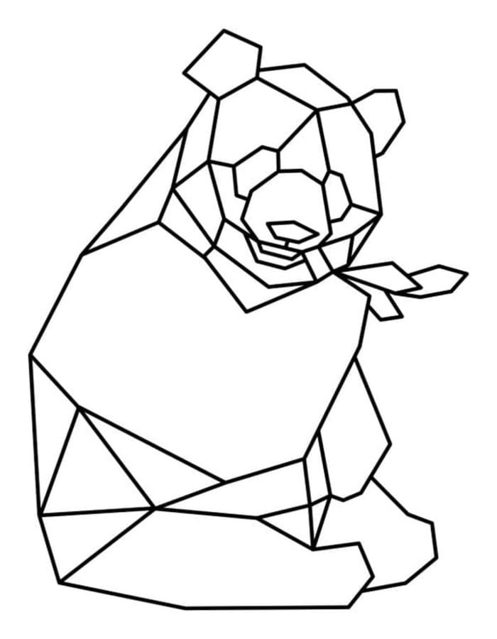 Çizmek Geometrik Basit Boyama Sayfası