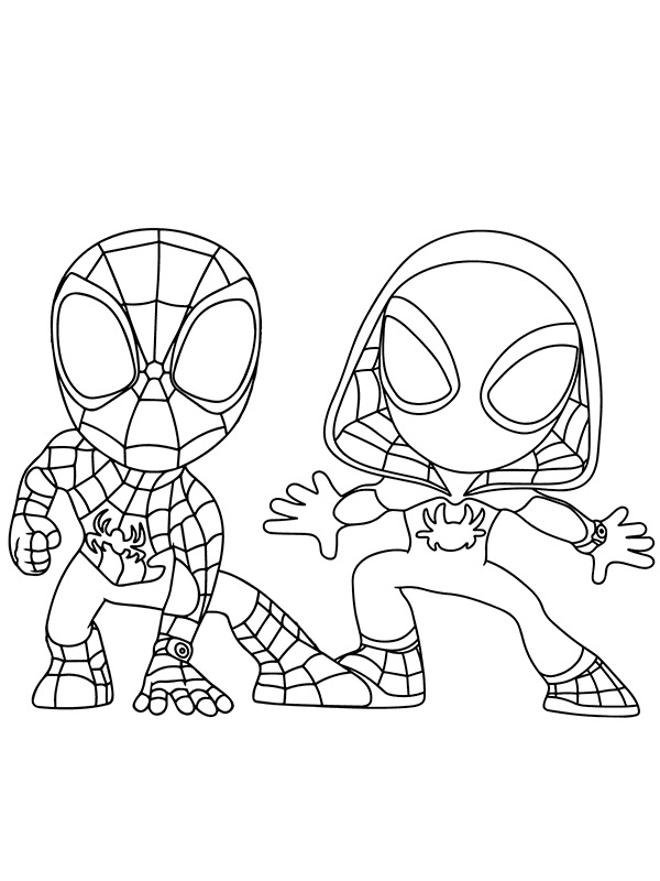 Çizmek Ghost Spider 3 Boyama Sayfası