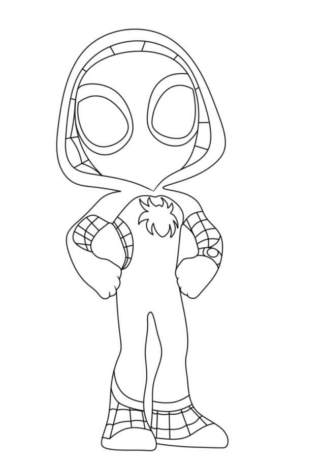 Ghost Spider Boyama Sayfası