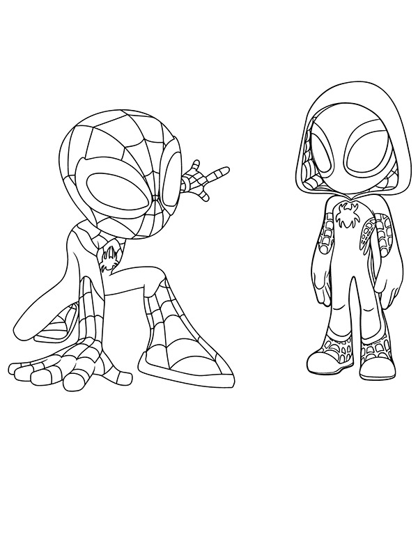 Çizmek Ghost Spider 7 Boyama Sayfası