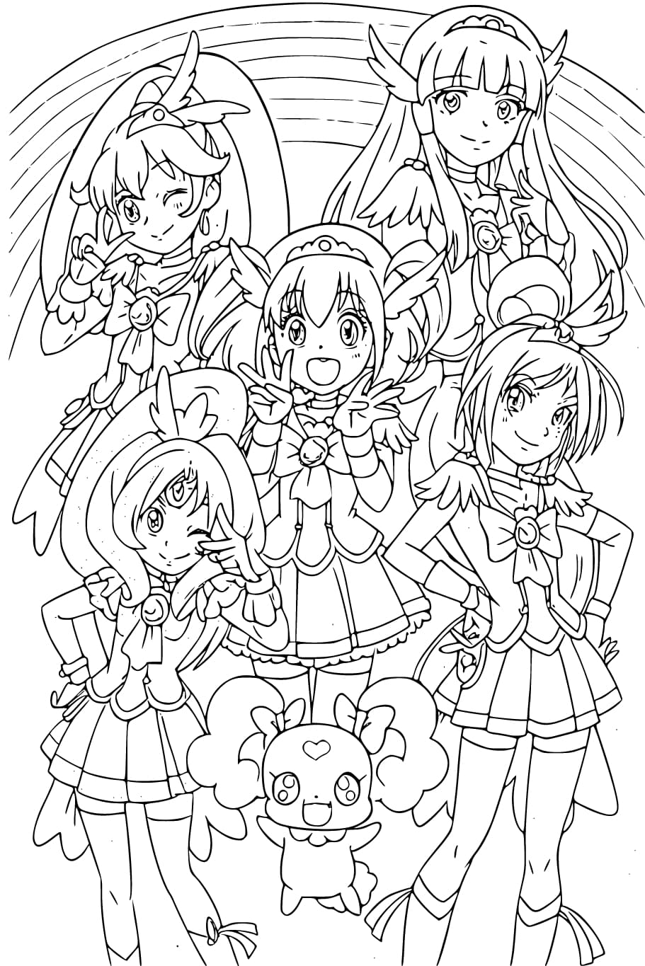 Çizmek Glitter Force 3 Boyama Sayfası