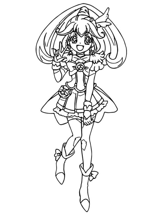 Çizmek Glitter Force 8 Boyama Sayfası