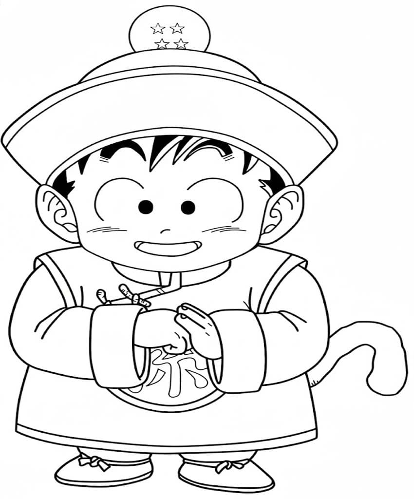 Çizmek Gohan kolay Boyama Sayfası