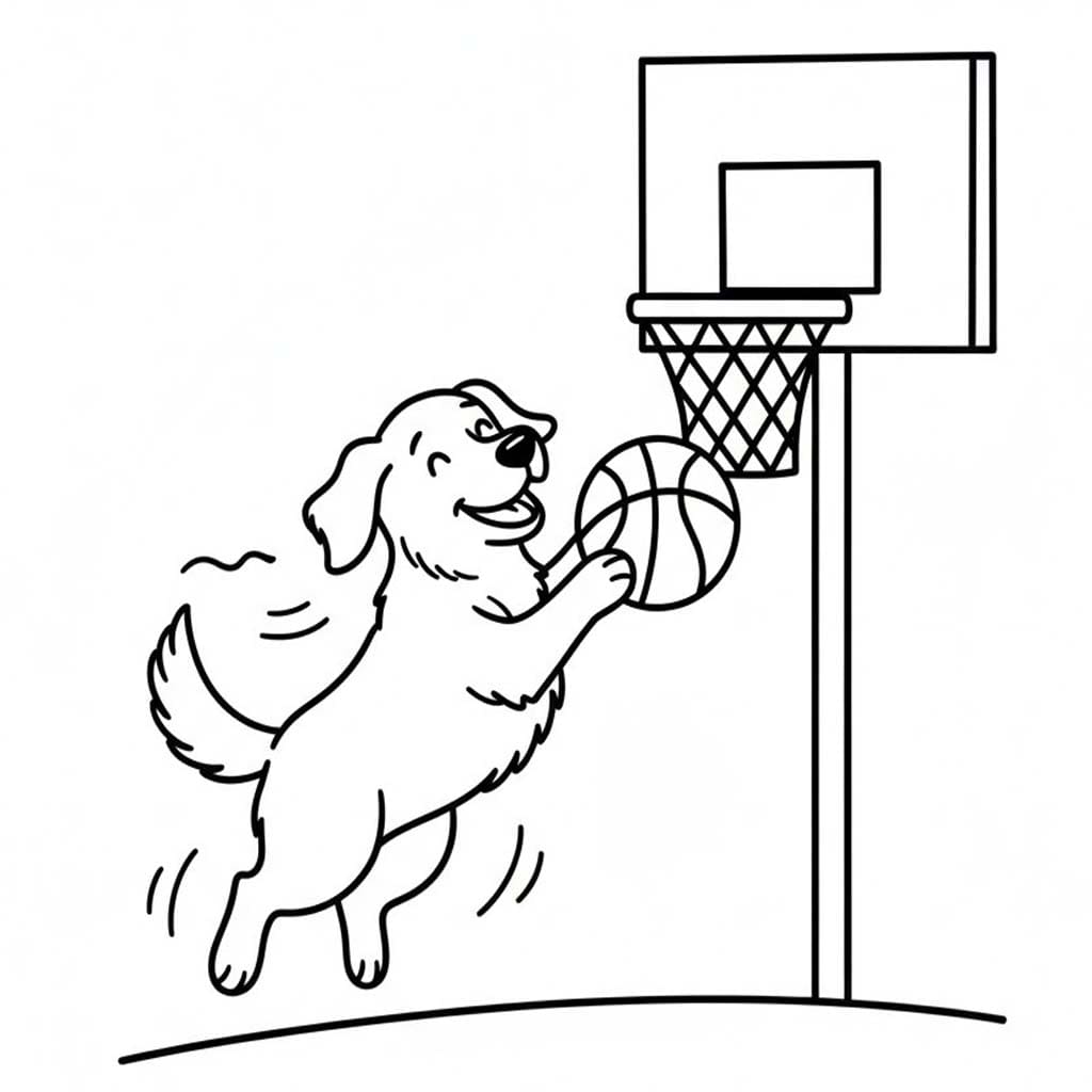 Çizmek Golden Retriever Boyama Sayfası