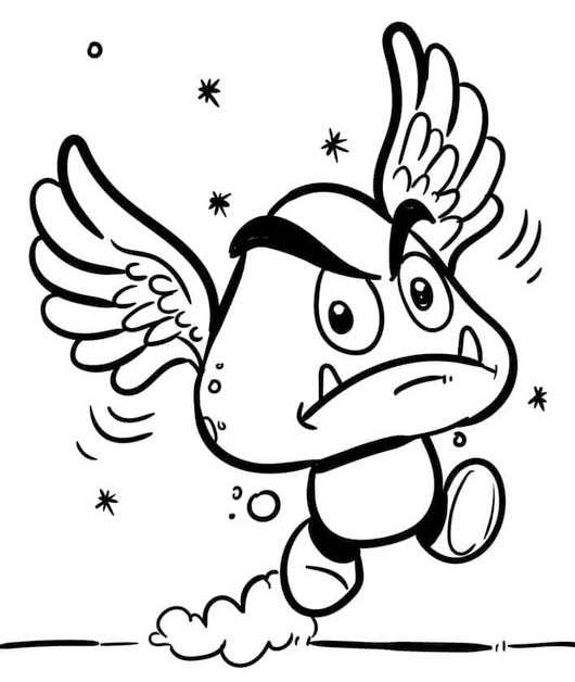 Çizmek Goomba Kolay Boyama Sayfası