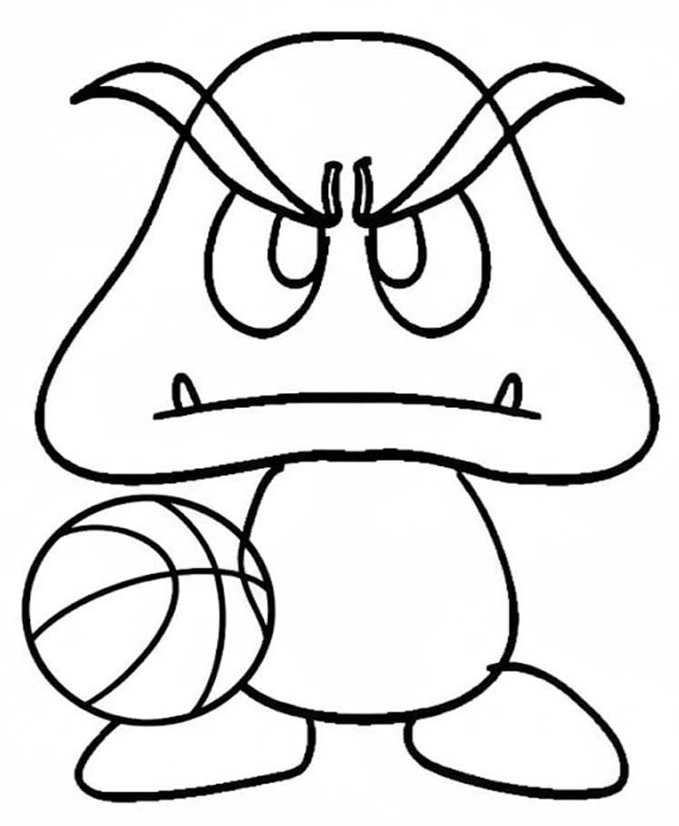 Çizmek Goomba Boyama Sayfası