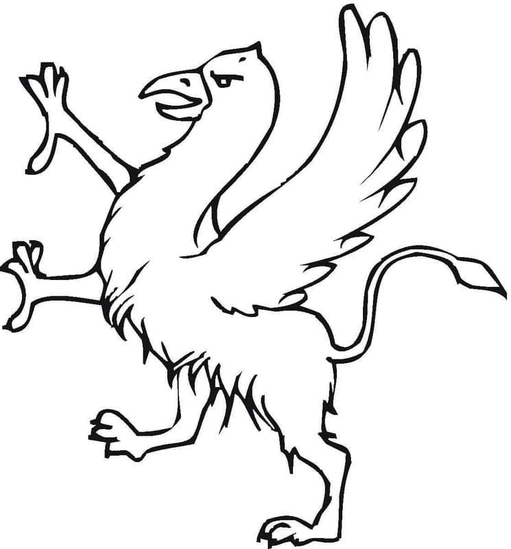 Çizmek Griffon kolay Boyama Sayfası
