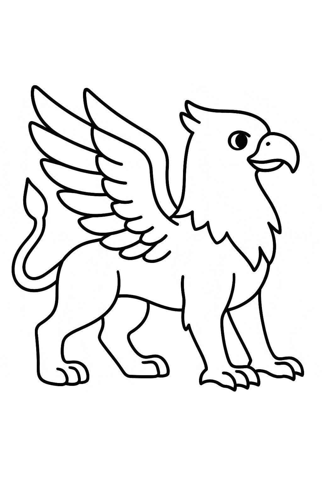 Çizmek Griffon temel Boyama Sayfası