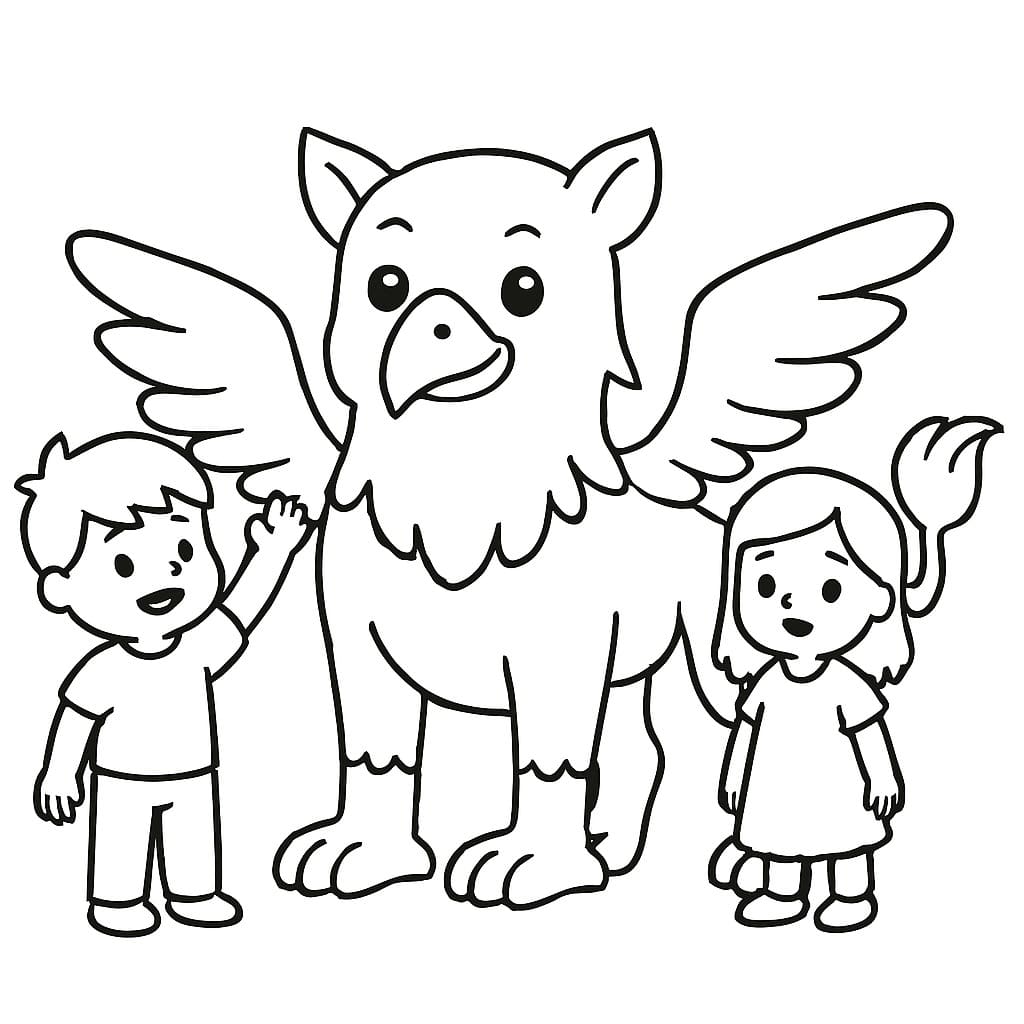 Çizmek Griffon ücretsiz Boyama Sayfası