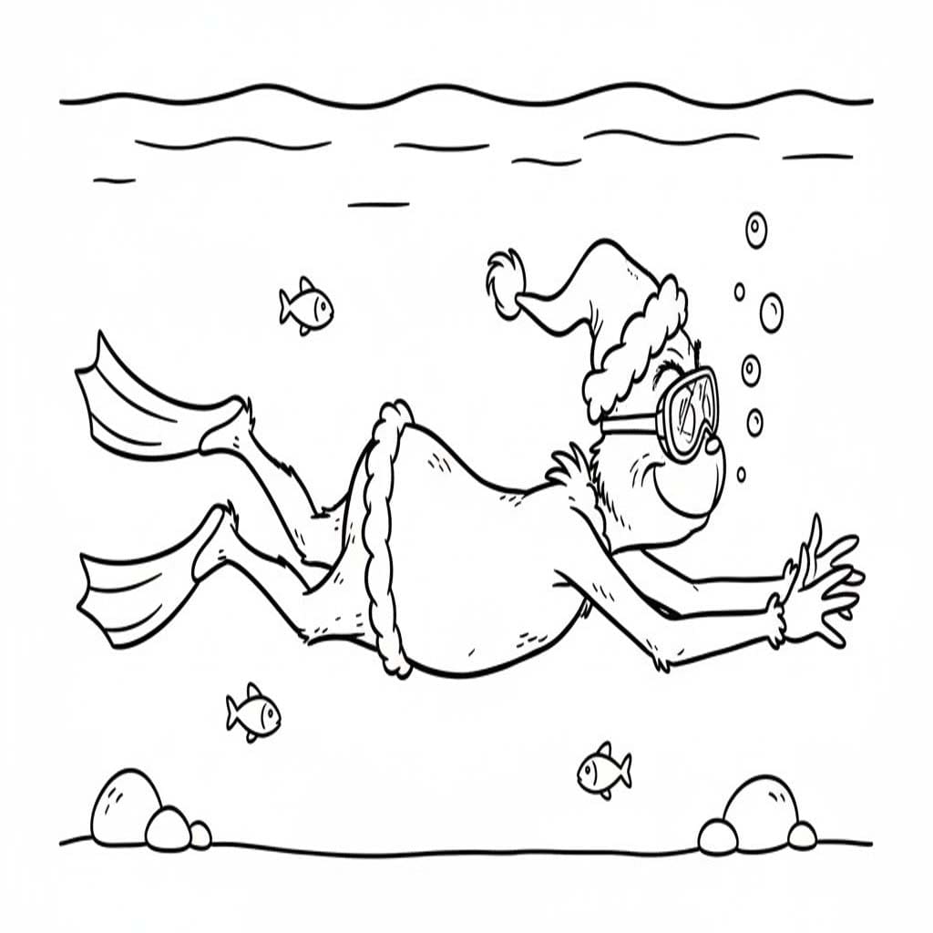 Çizmek Grinch yazdırılabilir