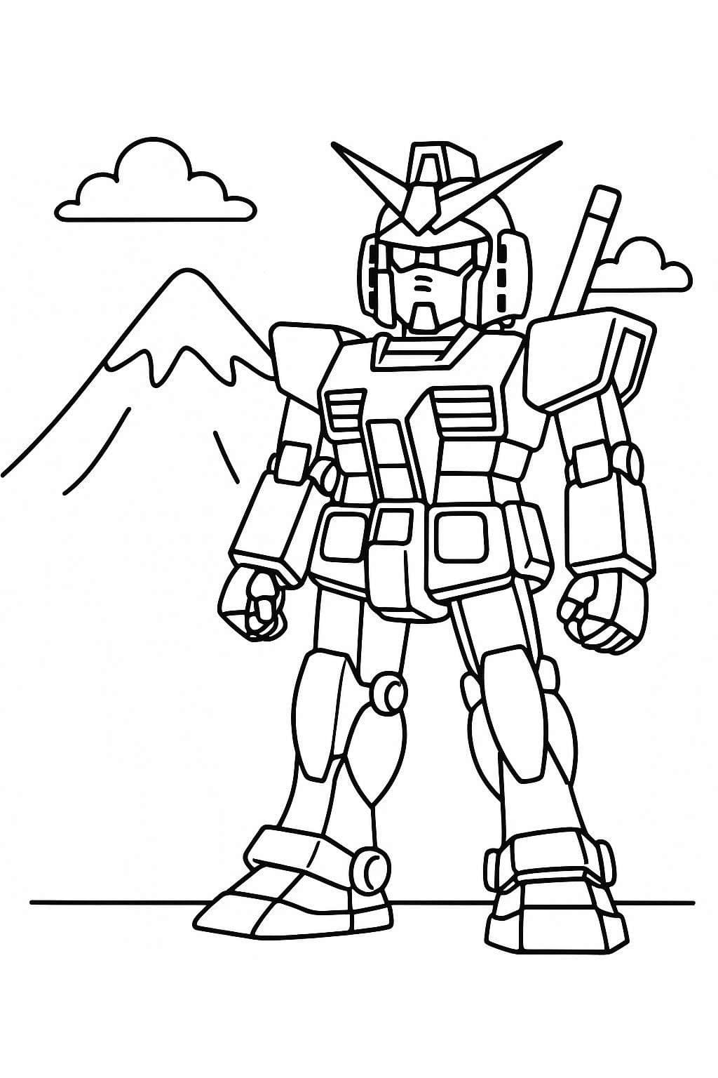 Çizmek Gundam 2 Boyama Sayfası