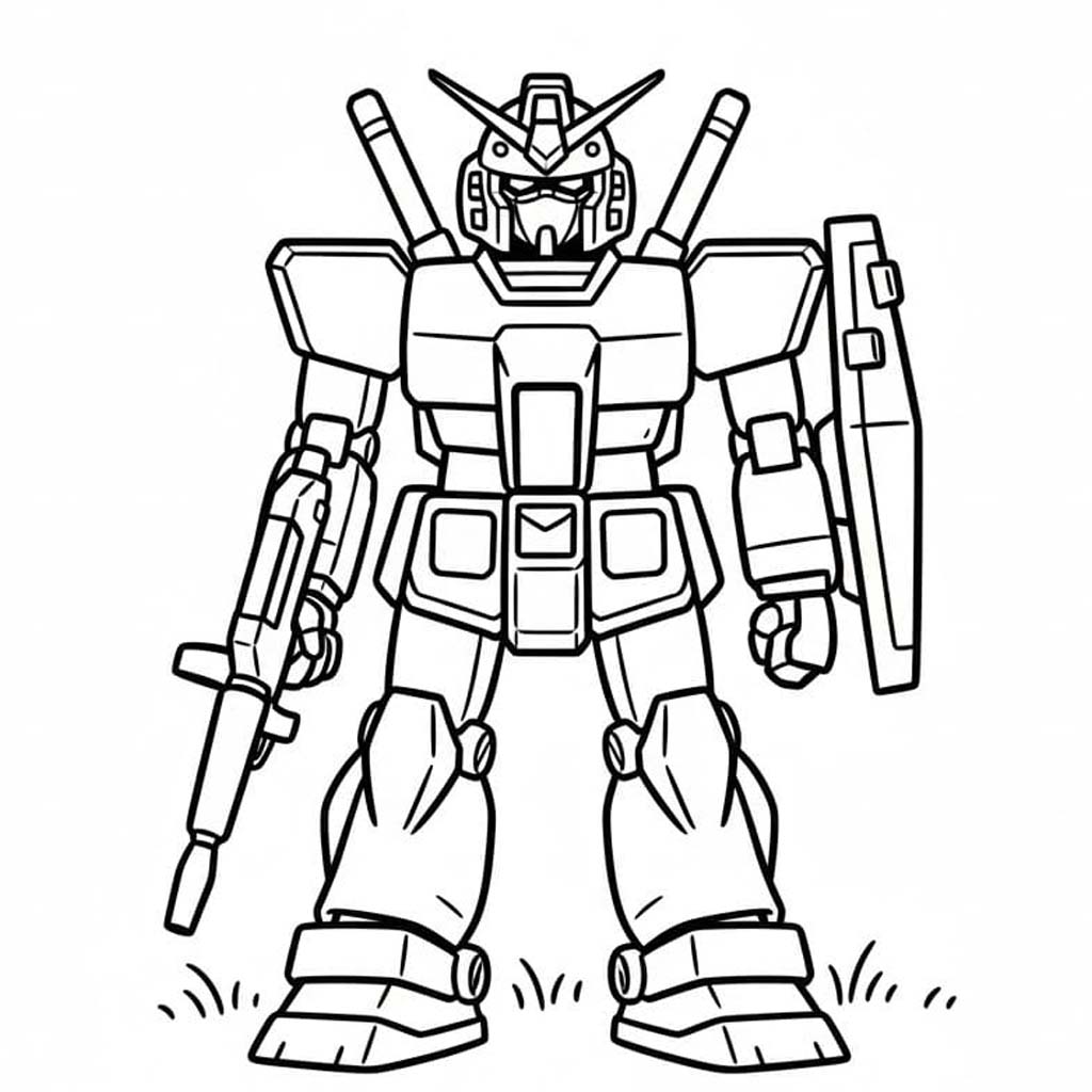 Çizmek Gundam 5 Boyama Sayfası