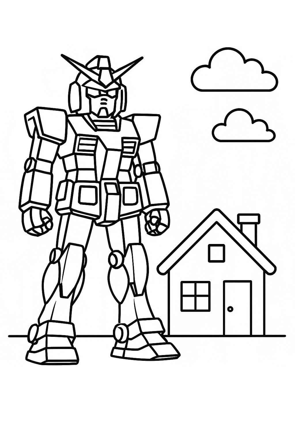 Çizmek Gundam 8 Boyama Sayfası