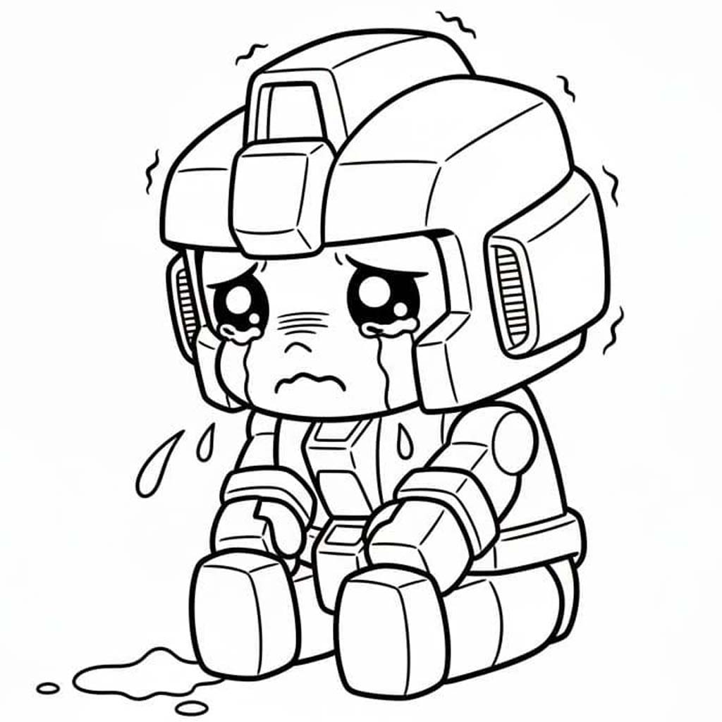 Çizmek Gundam çocuklar için basit Boyama Sayfası