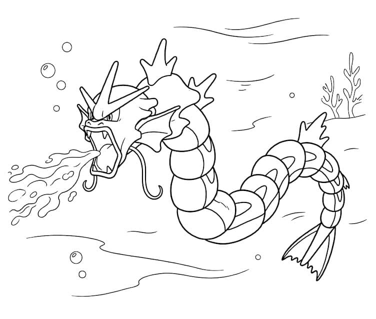 Çizmek Gyarados Kolay Boyama Sayfası