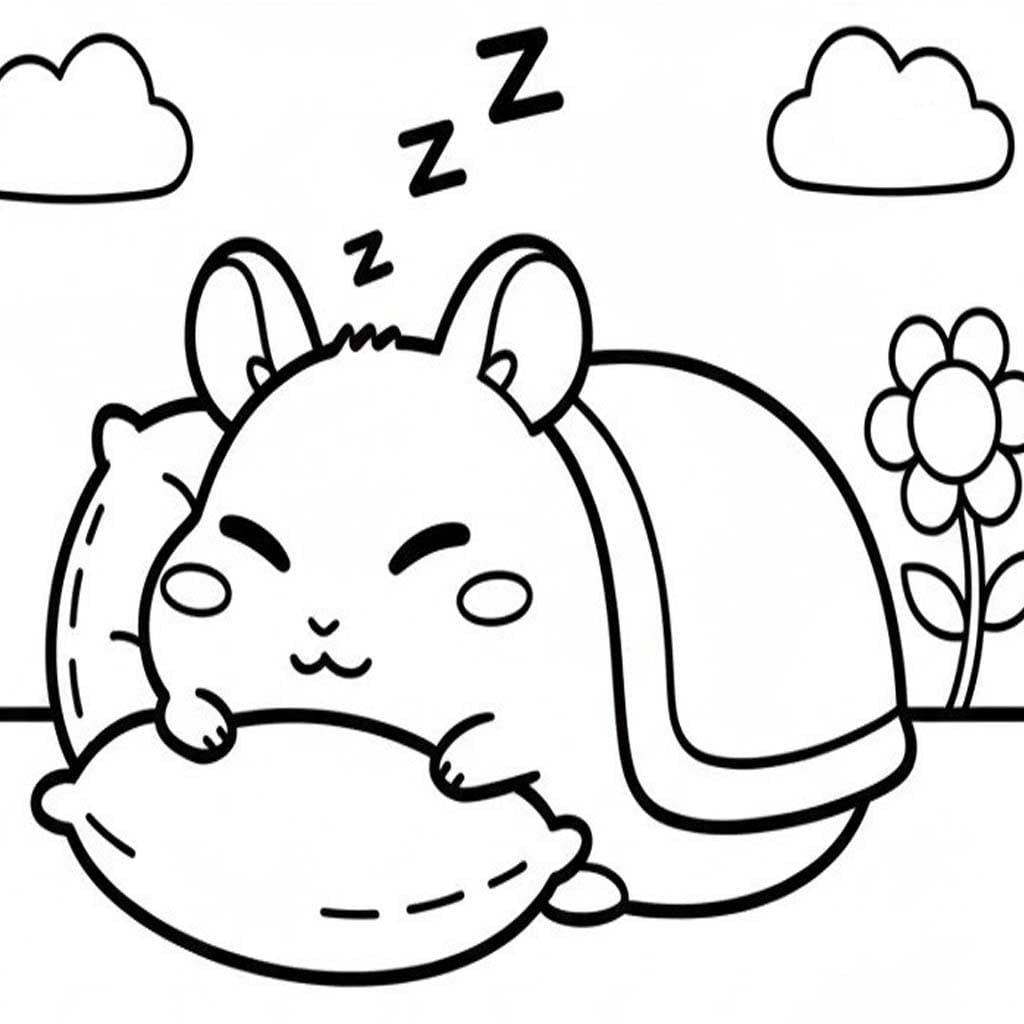 Çizmek Hamtaro Ücretsiz Yazdırılabilir Boyama Sayfası