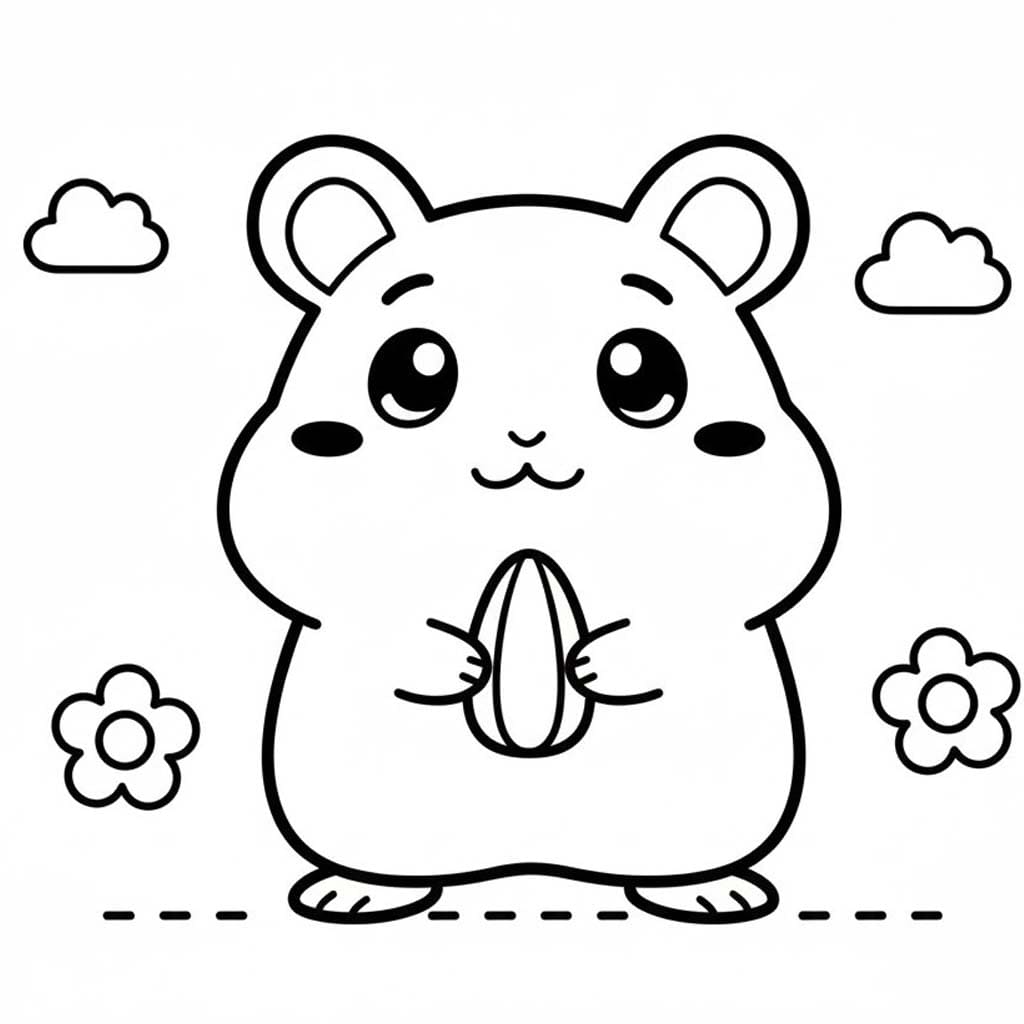 Çizmek Hamtaro Boyama Sayfası