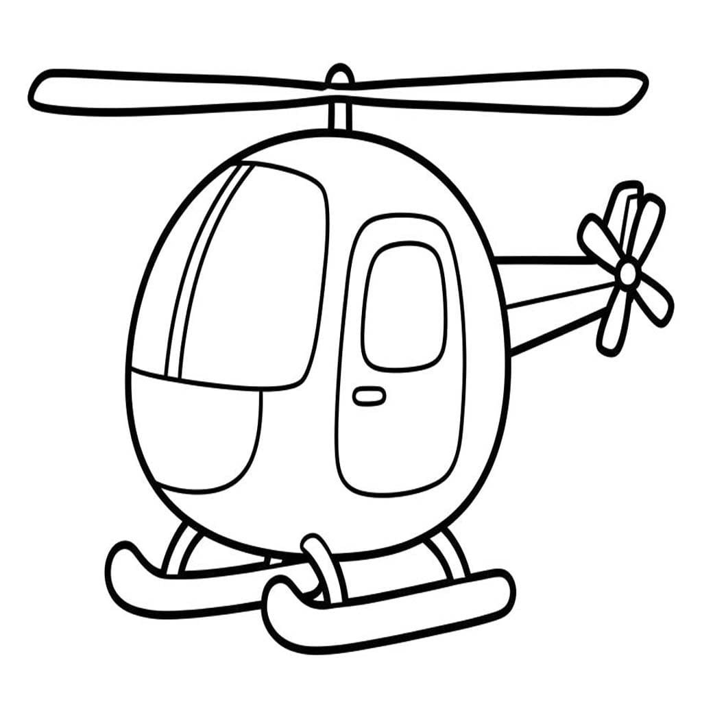 Çizmek Helikopter 6 Boyama Sayfası