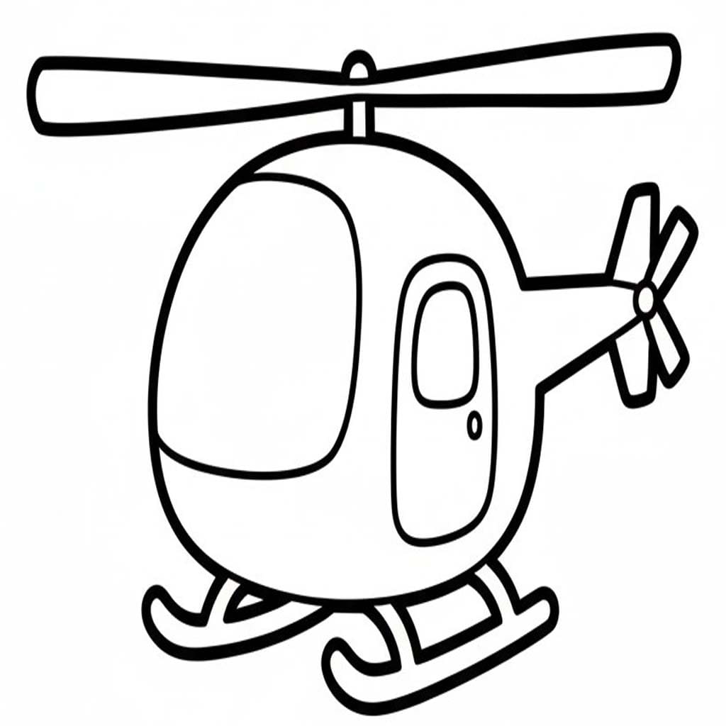 Çizmek Helikopter ücretsiz Boyama Sayfası