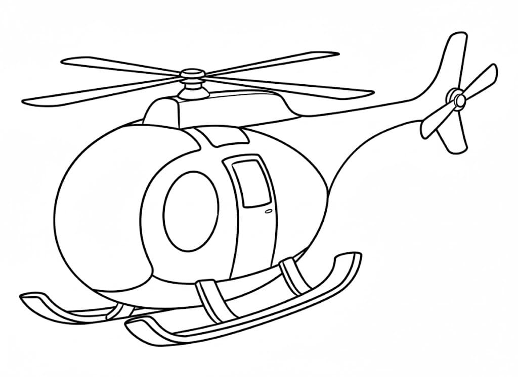Çizmek Helikopter yazdırılabilir Boyama Sayfası