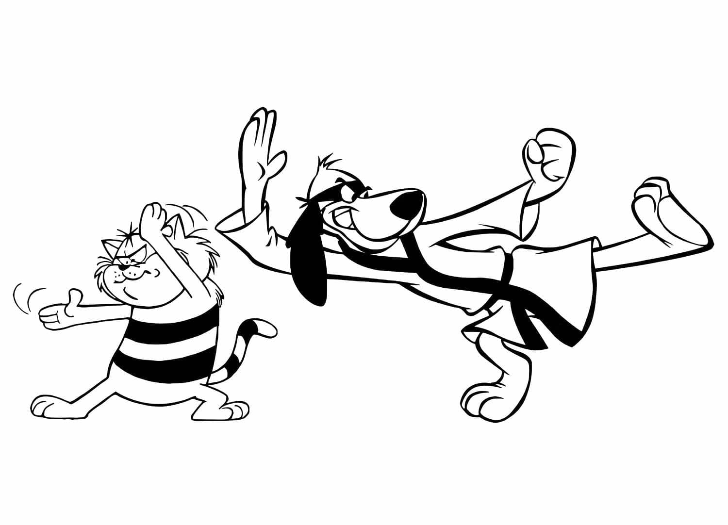 Çizmek Hong Kong Phooey Basit Boyama Sayfası
