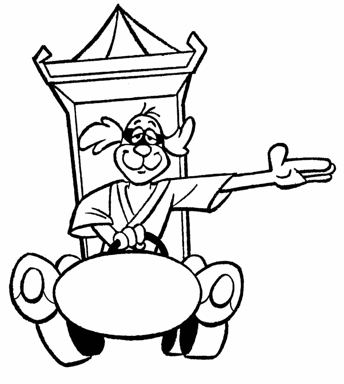 Çizmek Hong Kong Phooey ücretsiz Boyama Sayfası