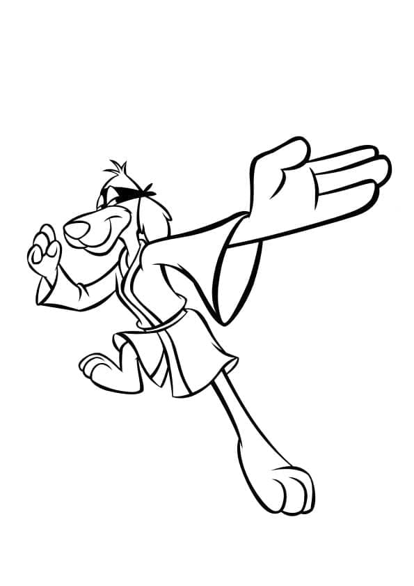 Çizmek Hong Kong Phooey yazdırılabilir Boyama Sayfası